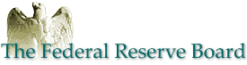 The Federal Reserve Board eagle logo links to home page