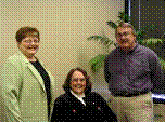 Jan Steiner, director for 30 years, with child support specialists Barb Larson and Dan Hannafin, Eau Claire County, WI Child Support Agency