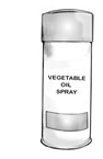 Drawing of a can of vegetable oil spray.