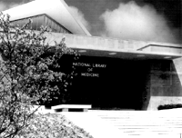 Entrance to National Library of Medicine