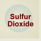 Sulfur Dioxide Topic Page image -- the word Sulfur Dioxide