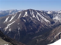 Mt. Elbert seen from Mt. Massive