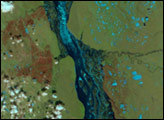 Floods on the Lena River