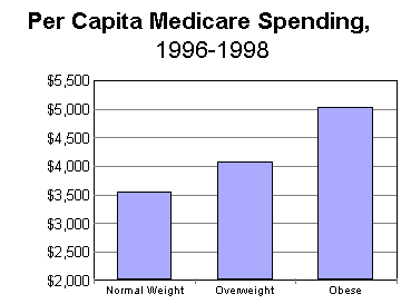 Figure 3. Per Capita Medicare Spending, 1996-1998