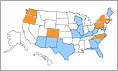 small map of funded states