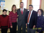 Lori Butlak, Maria Conley, Mike Vadala, and Alessandra Sunderlin of the Seneca Falls Federal Credit Union