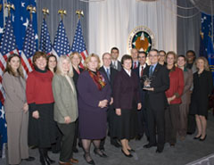Photo of the Environmental Protection Agency receiving the 2007 President's Quality Award
