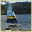 [Photo]: sailboat on Beardsley Reservoir