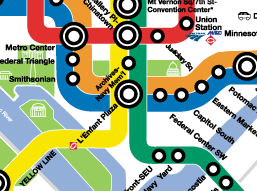 WMATA Map showing L'Enfant Plaza - Click to view full Metro System Map