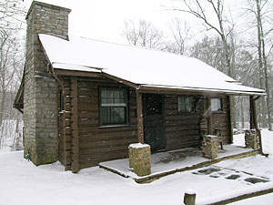 Standing Stone State Park Cabin in the Winter