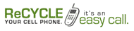 Logo for Recycling your Cell Phone.  It's an easy call!