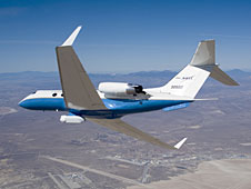 G-III banking over california desert