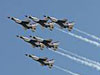 air force thunderbirds flying at edwards open house