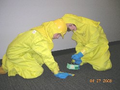 Image of two Radiation Protection workers