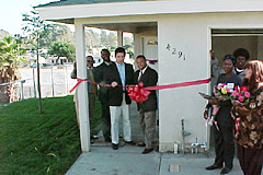 San Diego Councilman Ralph Inzunza cut the ribbon, amid the colorful flowers and smiles that marked the occasion.