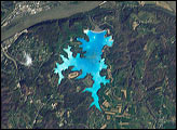 An Astronaut's View of Jewel-toned Lakes