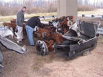 Tanker truck wreckage, Elkridge, MD.