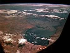 Lake Chad as seen from Apollo 7 in 1968