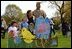 A memorable moment is hatched during a family photo op during the White House Easter Egg Roll Monday, April 21, 2003. 