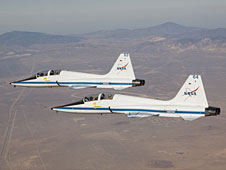 Two T-38Cs in flight