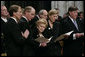 Former first lady Betty Ford is joined by her children, from left, Michael Ford, Steven Ford, Susan Ford Bales and John Ford at the State Funeral service for former President Gerald R. Ford, Tuesday, Jan. 2, 2007, at the National Cathedral in Washington, D.C. White House photo by Eric Draper