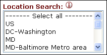 Location search box