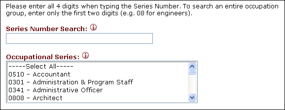 Series search box