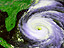 Hurricane Fran GOES satellite image
