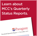 Learn about MCC's Quarterly Status Reports