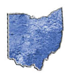 Map image of the state of Ohio