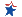 red white and blue star icon
