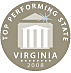 Top Performing State Logo, Virginia 2008