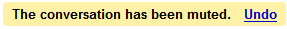 Mute function in gmail