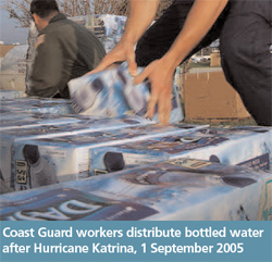 Coast Guard helping disseminate water