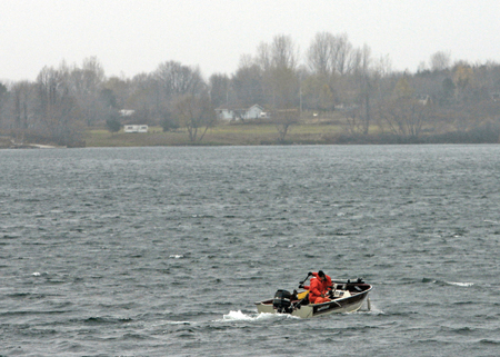 fishing boat on the St. Lawrence River