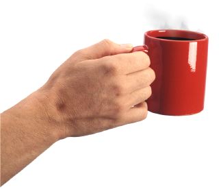 Hand with mug