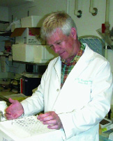male lab worker