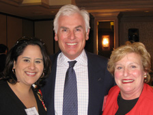 With Nilda Pedrosa and Marielena Gillamil during a dialogue with business and government leaders in Miami on February 1, 2008.