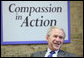 President George W. Bush listens to participants during a roundtable on mentoring children of prisoners initiative Tuesday, Dec. 2, 2008, at the Youth Focus, Inc., in Greensboro, N.C. President Bush praised the Youth Focus program for their mentoring work in helping youngsters toward a brighter future. White House photo by Chris Greenberg