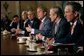 President George W. Bush addresses the media during a Cabinet meeting at the White House Aug. 1, 2003.  White House photo by Tina Hager