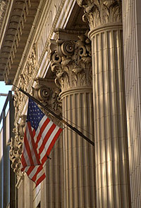 flags and columns photo
