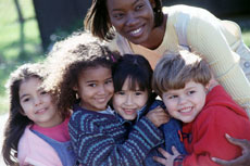 Woman with Children