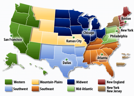 BLS Regional Information Map