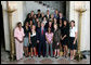 President George W. Bush stands with members of the University of Tennessee Women's Championship Basketball Team Friday, Sept. 21, 2007, at the White House during a photo opportunity with the 2006 and 2007 NCAA Sports Champions. White House photo by Chris Greenberg