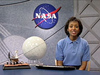 Digital Learning Network instructor with NASA logo in background