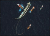 Floundering Oil Tanker Off Rio de Janeiro
