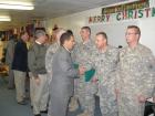 Rep. Israel & Gov. Paterson participate in a medal ceremony for NY service members in Afghanistan. 12/23/08
