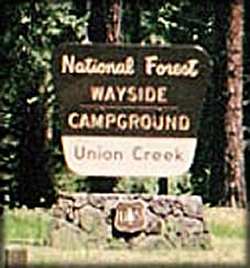 [PHOTO: Union Creek Sign]