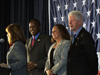 Congresswoman Laura Richardson at Santa Ana College with President William Jefferson Clinton, Congressman Kendrick Meek, and Congresswoman Loretta Sanchez.