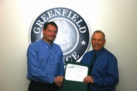 Mayor Michael Neitzke recently issued a Certificate of Appreciation to Detective Dale Buhrandt who retired from the Greenfield Police Department after over 29 years of service.  Click photo for a larger image.